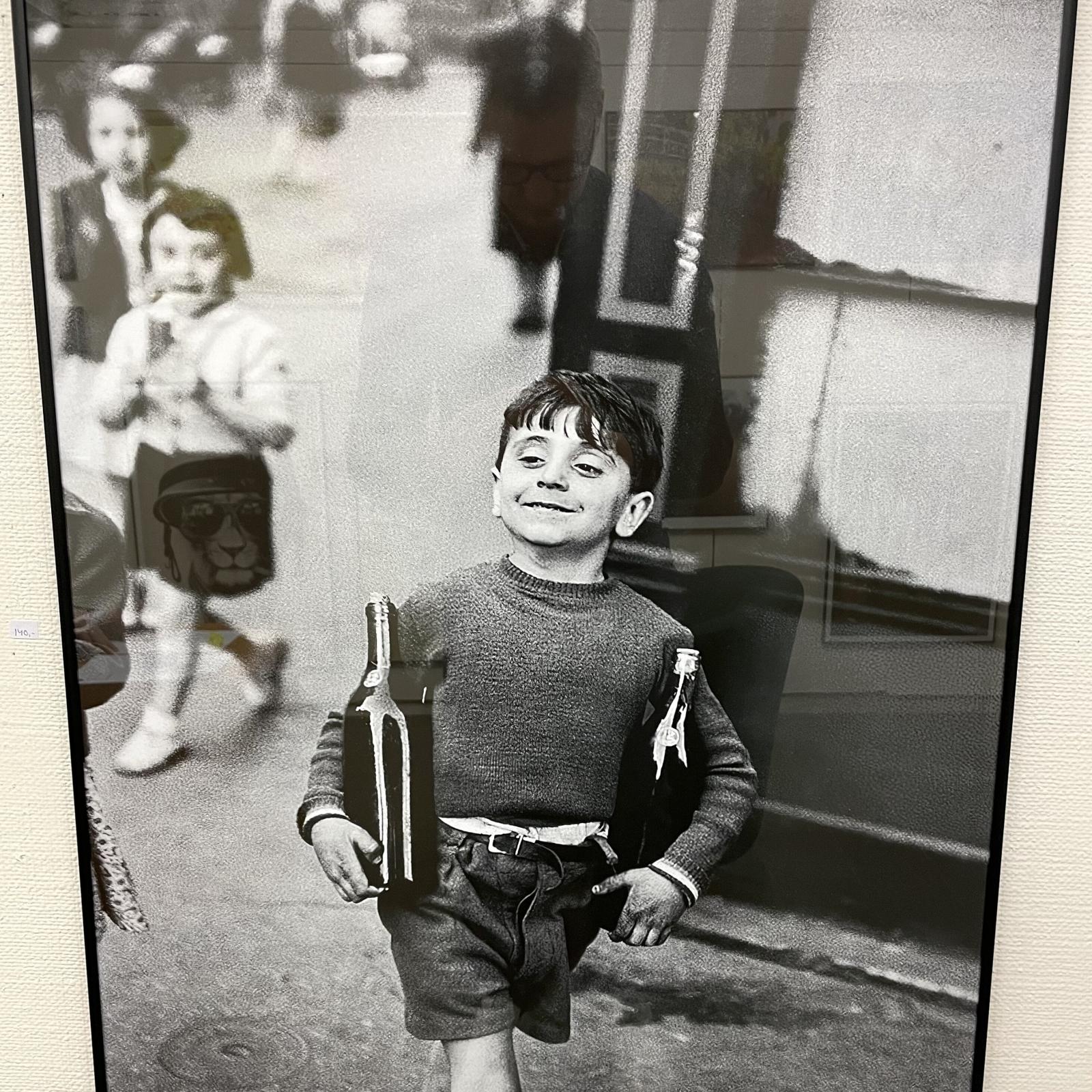 Henri Carter Bresson Little Boy with bottles of wine 1