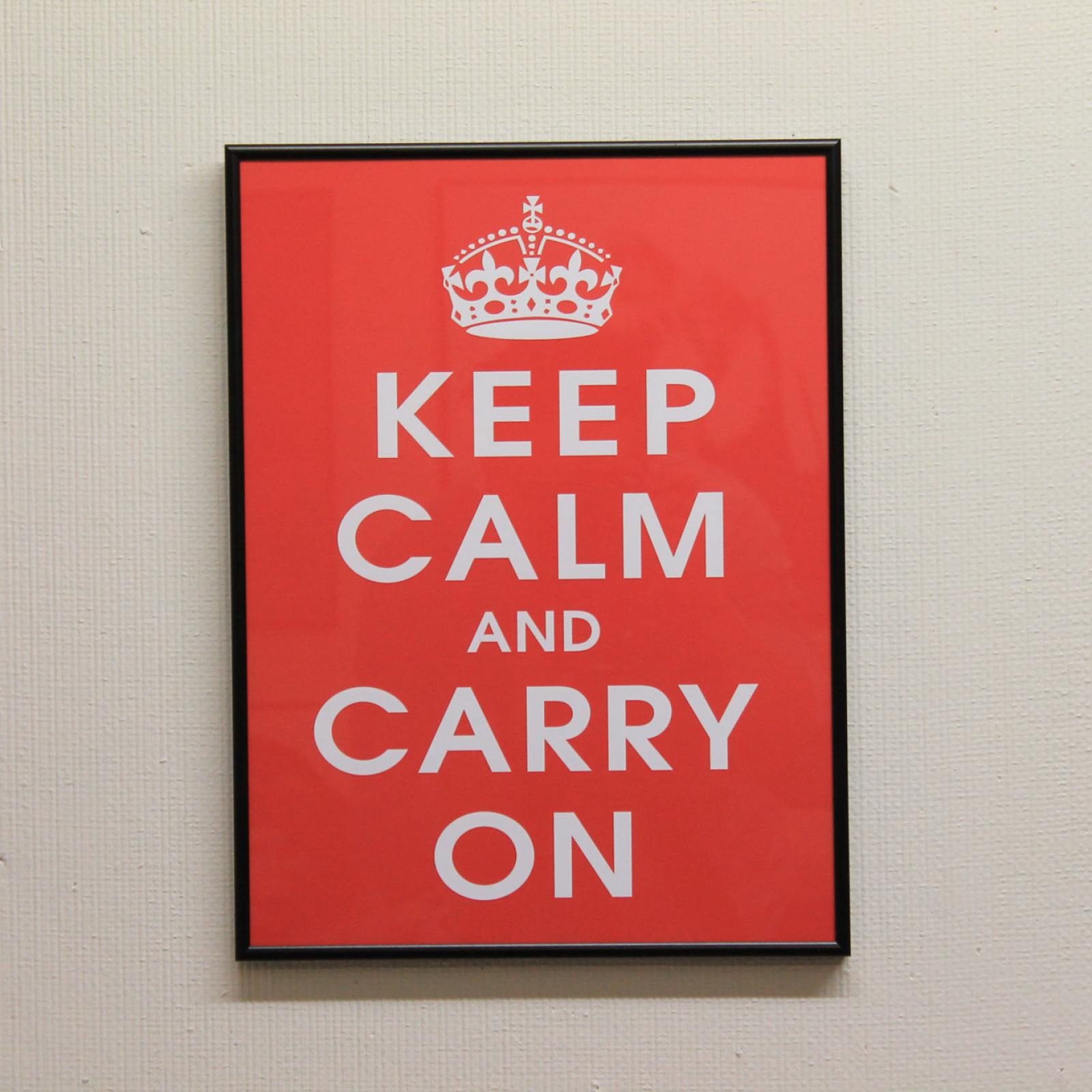 Keep Calm And carry On Red