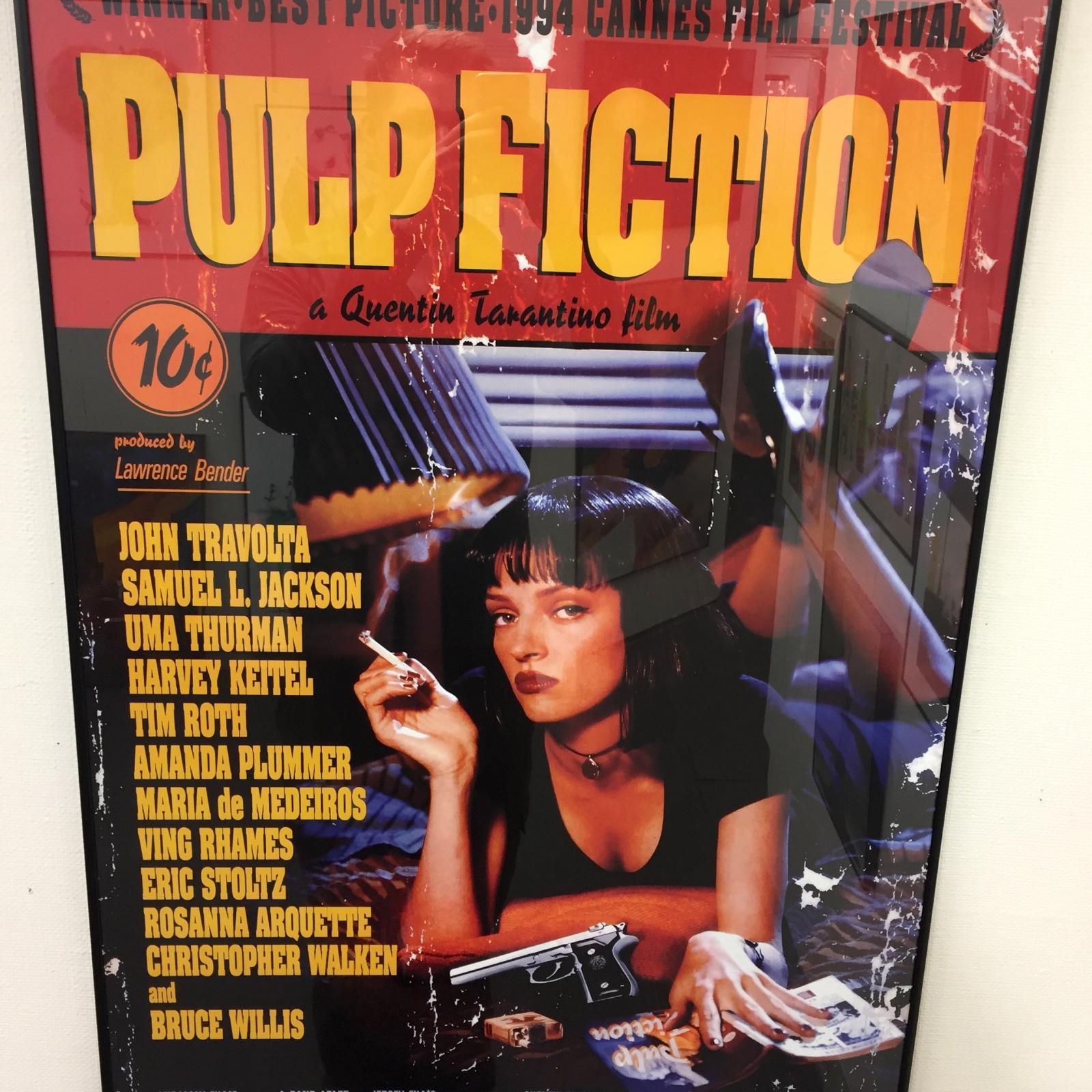 Kehystetty Helsinki Pulp Fiction Poster